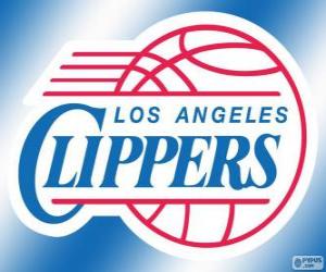 пазл Логотип для Лос-Анджелес Клипперс, НБА команды. Тихоокеанский дивизион, Западная конференция